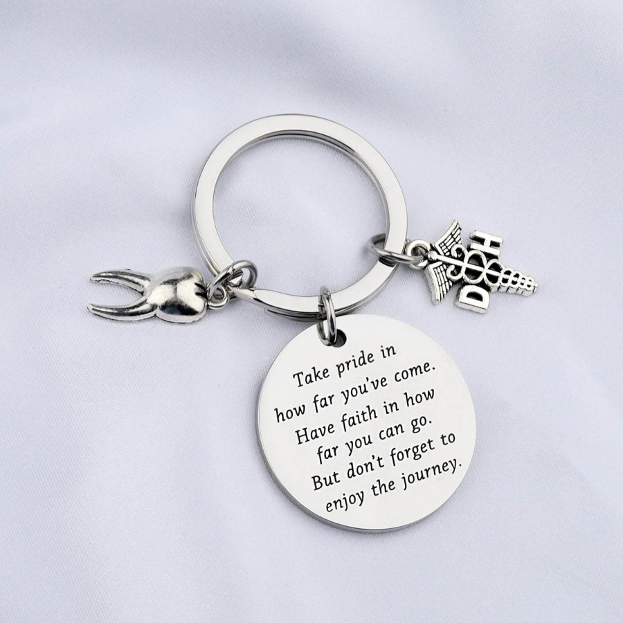 Best FUSTMW Fustmw Dental Hygienist Keychain Gifts New Dentist Dental Graduation Gifts Dental Jewelry Dh Student Dental Assistant Gift