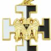 Online The Masonic Exchange 30Th Degree Masonic Pendant - [White & Black][1 1/2'' Tall]