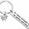 Best ENSIANTH Ensianth Herbivore Keychain Vegetarian Jewelry Animal Sheep Gift Sheep Lover Gift It Takes Strength To Be Gentle And Kind