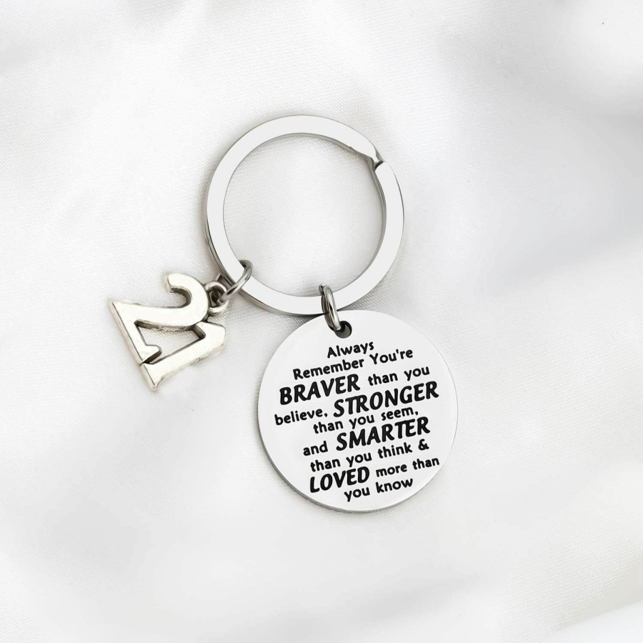 Wholesale FUSTMW Fustmw Happy Birthday Keychain Gift 15Th 16Th 18Th 21St 30Th 40Th Charms Key Ring Best Friends Family Jewelry