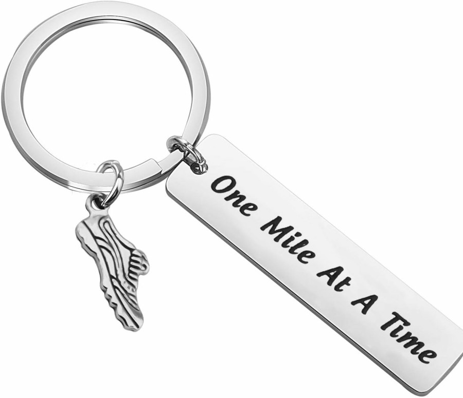 New FOTAP Fotap Runner Gift One Mile At A Keychain Time Runner Jewelry Run Gift Marathon Jewelry Runner Keychain Marathon Gift