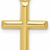 Clearance Sonia Jewels 10K Yellow Gold Cross Pendant Charm Small - 1 Inch - 24Mm X 12Mm - Jewelry Gifts For Women Wife Mom Gifts For Men Husband Dad