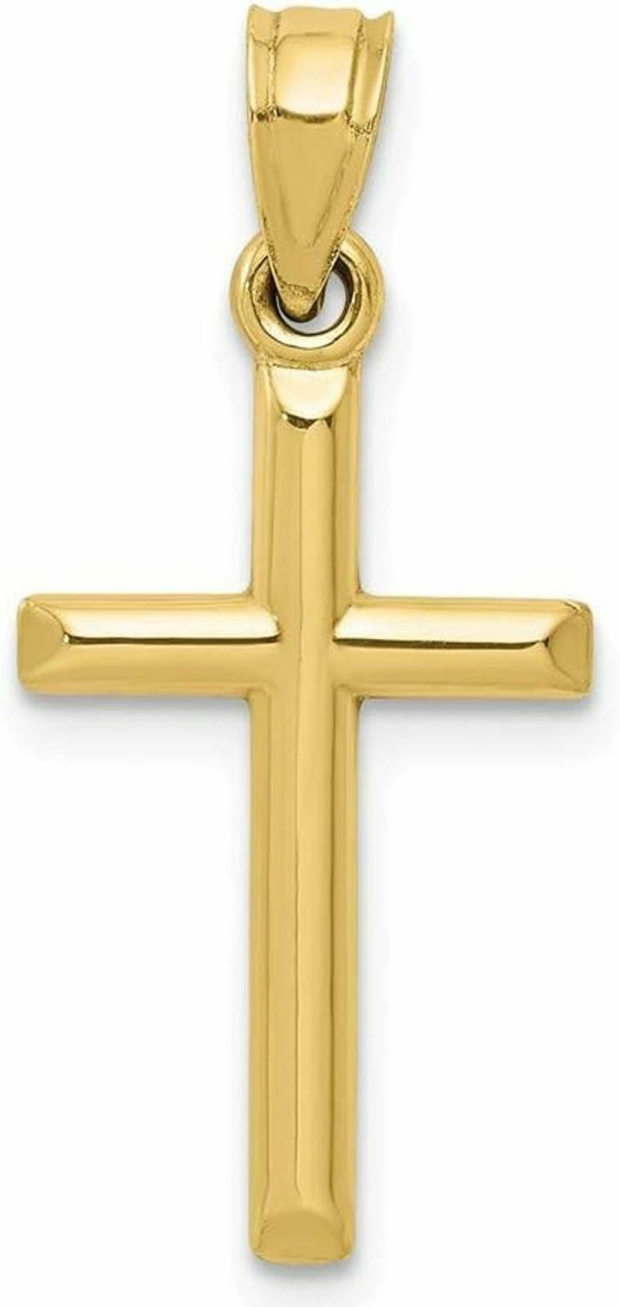 Clearance Sonia Jewels 10K Yellow Gold Cross Pendant Charm Small - 1 Inch - 24Mm X 12Mm - Jewelry Gifts For Women Wife Mom Gifts For Men Husband Dad