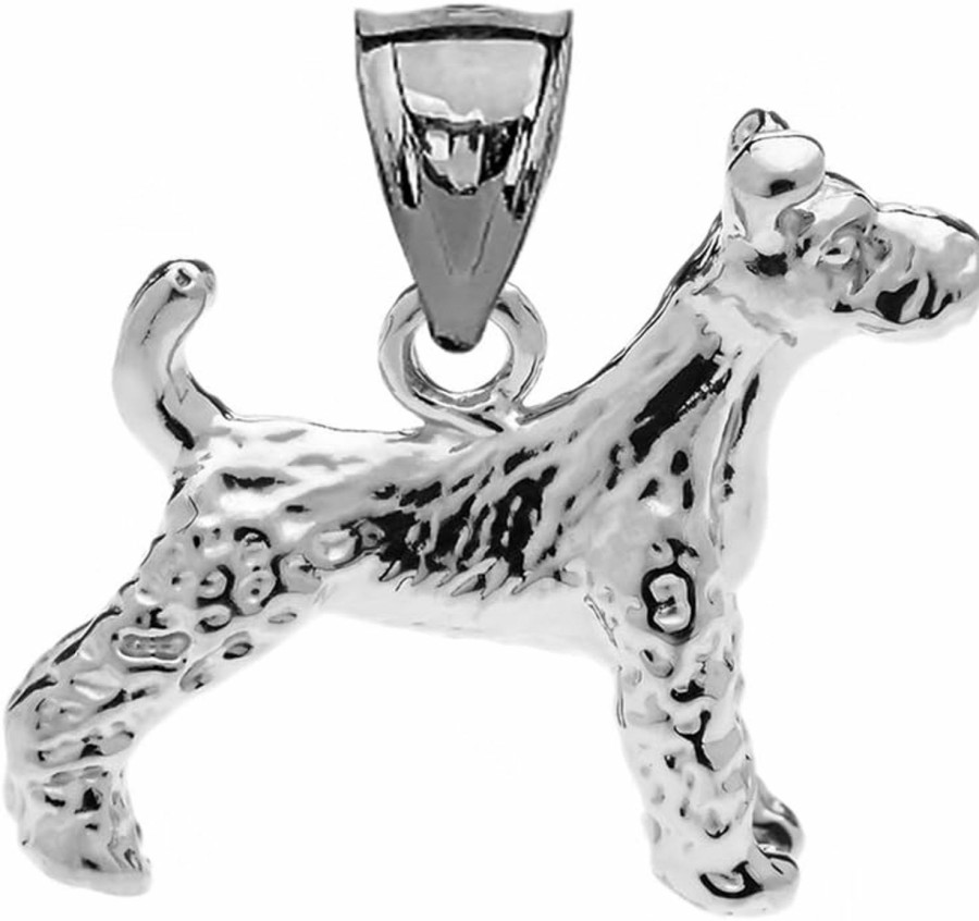 Wholesale Claddagh Gold Solid Sterling Silver Irish Terrier Charm Pendant