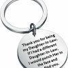 Wholesale BEKECH Bekech Funny Daughter In Law Wedding Gift Thank You For Being My Daughter In Law Dil Keychain