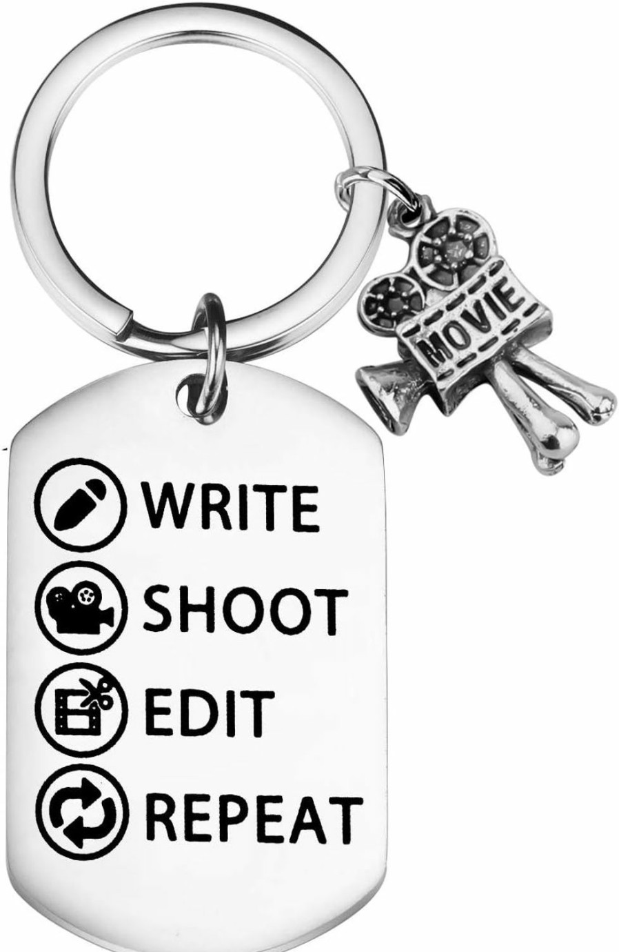 Hot PLITI Pliti Filmmaker Keychain Movie Camera Charm Film Director Gifts Filmmaker Gifts For Friend