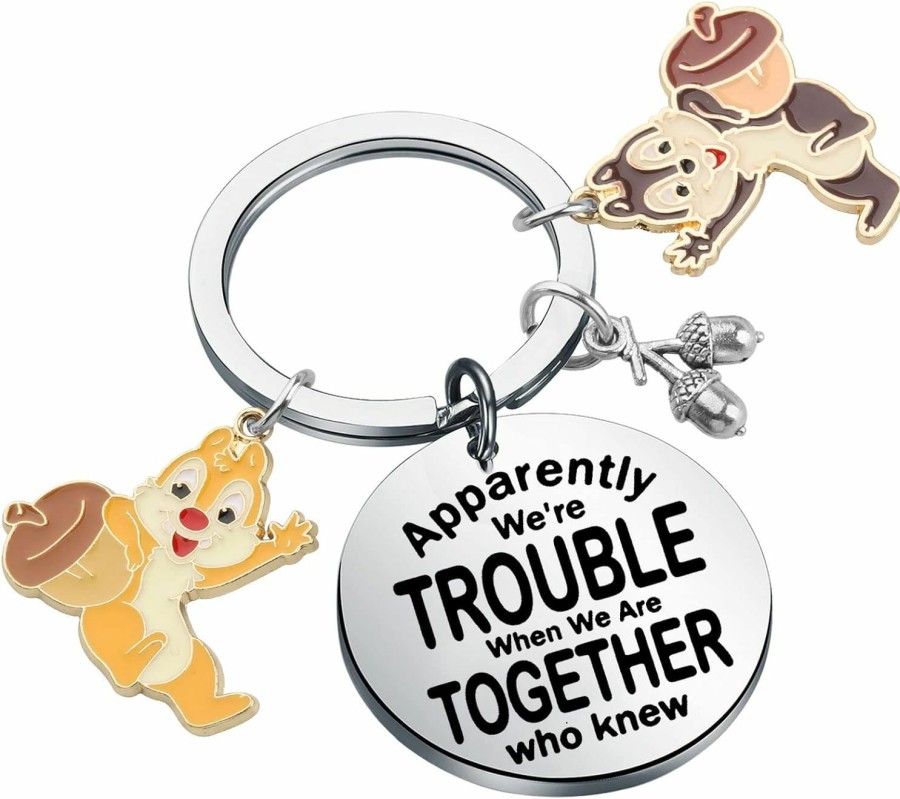 Best KUIYAI Kuiyai Cartoon Merchandise Gift Chip Dale Gift Squirrel Lovers Gift Apparently We'Re Trouble When We Are Together Who Knew