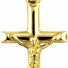 Online LooptyHoops Looptyhoops 14K Gold Crucifix Cross Pendant Charm