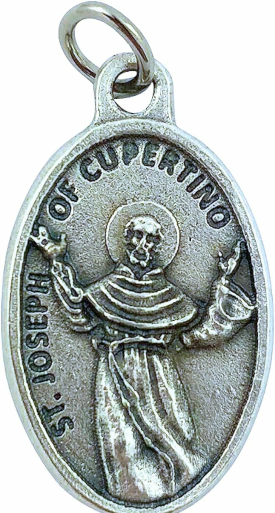 Clearance Needzo St Joseph Of Cupertino Medal, Patron Saint Of Pendant Of Aviation And Students, Inspirational Catholic Gifts, Inches, Made In Italy