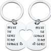 Clearance BLEOUK Will Grac Tv Show Inspired Couple Keychain Set You Are The Frank To My Gra