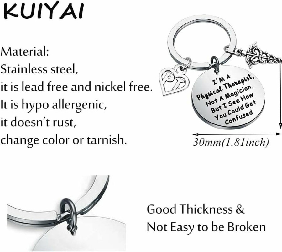 Hot KUIYAI Kuiyai Physical Therapy Gift Pt Keychain Physical Therapy Graduation Gift Inspirational Gift For Pt