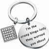 Online Gzrlyf Gzrlyf Bingo Lovers Gifts Keychain Funny Bingo Gifts For Bingo Players I'M The Crazy Bingo Lady They Warned You About