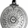 Clearance Pepi Pewter Key Of Solomon Pentacle Of Mercury Talisman Pendant