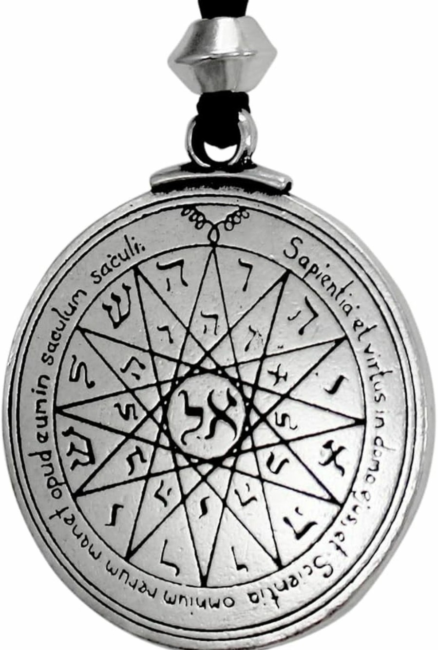 Clearance Pepi Pewter Key Of Solomon Pentacle Of Mercury Talisman Pendant