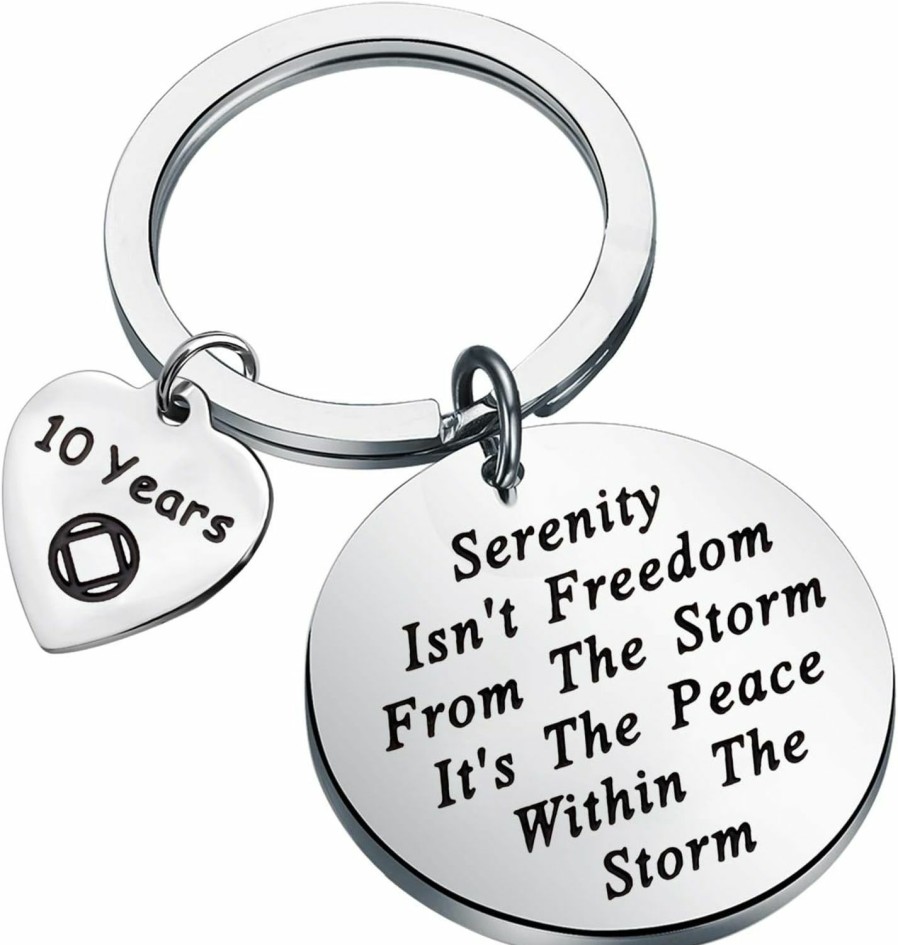 New FEELMEM Feelmem Na Recovery Gift 1 Year 18 Months 2 Years 3 Years Na Sobriety Anniversary Keychain Na Recovery Gift