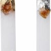 Clearance Amazon Cxd-Gem Selenite Crystal Blade Pendant 2Pcs