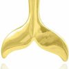 Clearance Claddagh Gold 14K Yellow Gold Whale Tail Charm