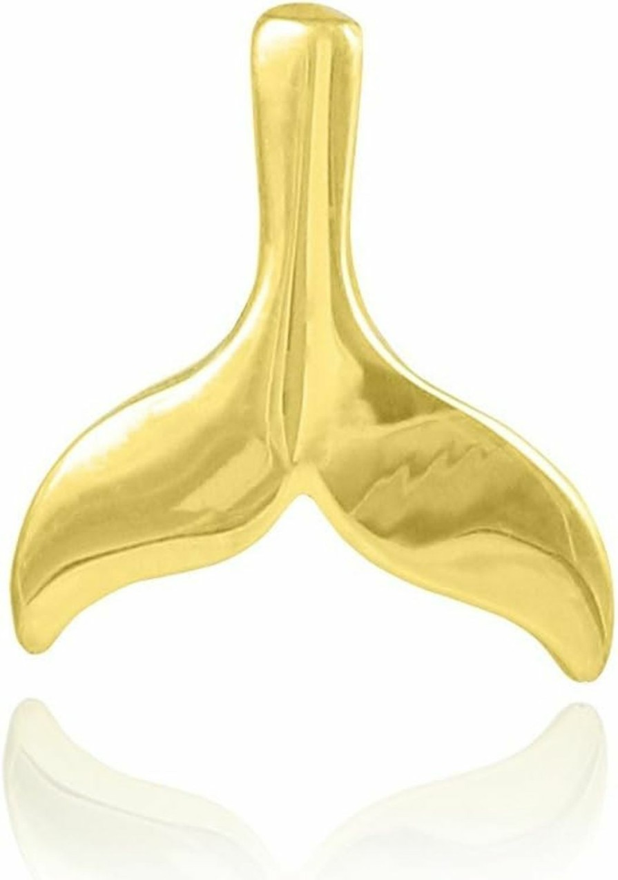 Clearance Claddagh Gold 14K Yellow Gold Whale Tail Charm