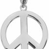 Wholesale Claddagh Gold Sterling Silver Circle Of Peace Sign Symbol Charm Pendant