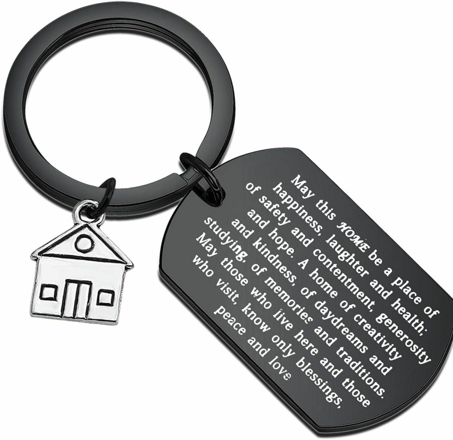 Hot FUSTMW Fustmw Housewarming Gift New Home Keychain Gift For New Homeowner Jewelry Moving In