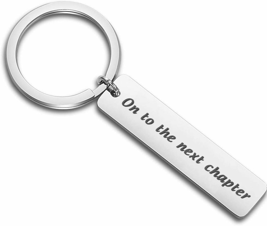 Hot WUSUANED Wusuaned On To The Next Chapter Keychain Retirement Gift Graduation Gift Divorce Gift