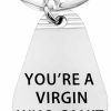 New ENSIANTH Ensianth Hotel Keychain Clueless Inspired Keychain You'Re A Virgin Who Can'T Drive Motel Key Tag