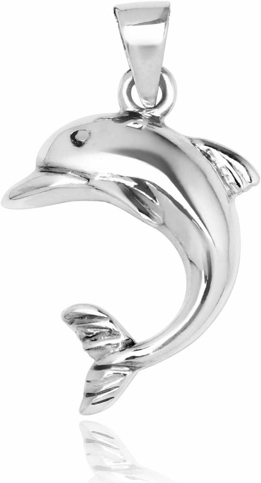 Online Mimi Silver Mimi 925 Sterling Silver Dolphin Charm Pendant