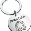 Online FAADBUK Faadbuk Old Gregg Mother Licker Inspired Keychain The Mighty Boosh Fans Gift Mother Licker Jewelry Mother Licker Gift For Her