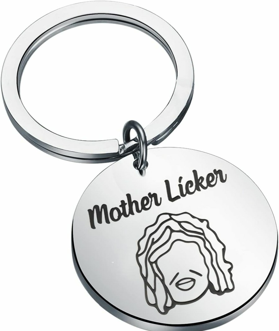 Online FAADBUK Faadbuk Old Gregg Mother Licker Inspired Keychain The Mighty Boosh Fans Gift Mother Licker Jewelry Mother Licker Gift For Her