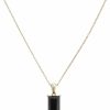 New HONEYCAT Honeycat Bonbon Black Onyx Crystal Pendant In Gold, Rose Gold, Or Silver | Minimalist, Delicate Jewelry