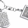 New FUSTMW Fustmw Memory Keychain Loving Gifts Loss Jewelry In Memory Of Dad Mom Loved Wing Charm