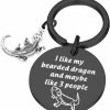 Best PLITI Pliti Lizard Gift Bearded Dragon Gift Lizard Lover Gifts I Like My Bearded Dragon And Maybe 3 People Funny Reptile Keychain