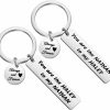 Best FAADBUK Faadbuk Couple Keychain Set You Are The Haley To My Nathan Always And Forever Valentine'S Gift