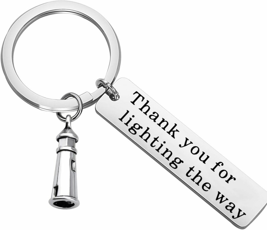 Best Gzrlyf Gzrlyf Teacher Appreciation Keychain Lighthouse Gifts Thank You For Lighting The Way Thank You Gifts For Mentor Principal