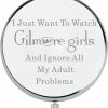 Clearance BEKECH Bekech Gilmore Tv Show Merchandise Gilmore Compact Mirror Luker'S Dinner Inspired Gifts For Gilmore Lover Gift