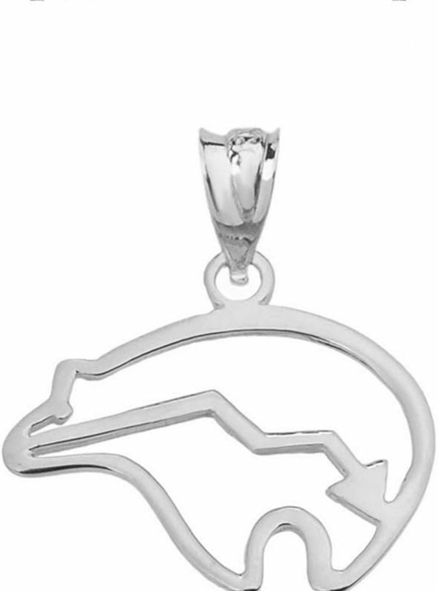 Wholesale Claddagh Gold Animal Kingdom Fine Sterling Silver Heartbeat Lifeline Zuni Bear Charm Pendant