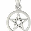 Online Moonlight Mysteries Moonlight Mysteries Sterling Silver Small Wiccan Pentacle Pendant