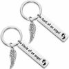 Wholesale WUSUANED Wusuaned Baby Memorial Keychain Uncle/Aunt Of An Angel Sympathy Gift Loss Of Baby Gift