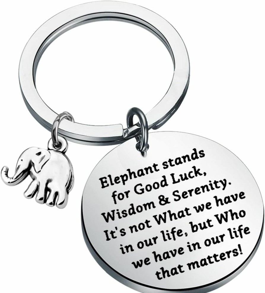 Wholesale KUIYAI Kuiyai Elephant Good Luck Gift Elephant Charm Keychain Lucky Elephant Gift Elephant Lovers Gift Wish Wisdom Gift For Friends