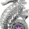 Wholesale S J Studio Jewelers .925 Sterling Silver Seahorse And Genuine Amethyst, Sky Blue Topaz, Garnet Or Green Quartz- Birthstone Pendant With Platinum Plating - Perfect For Anniversary & Birthday Gift For Women