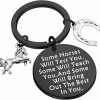 Best WSNANG Wsnang Horse Inspirational Gift Some Horses Will Bring Out The Best In You Keychain Equestrian Gift For Horse Lover