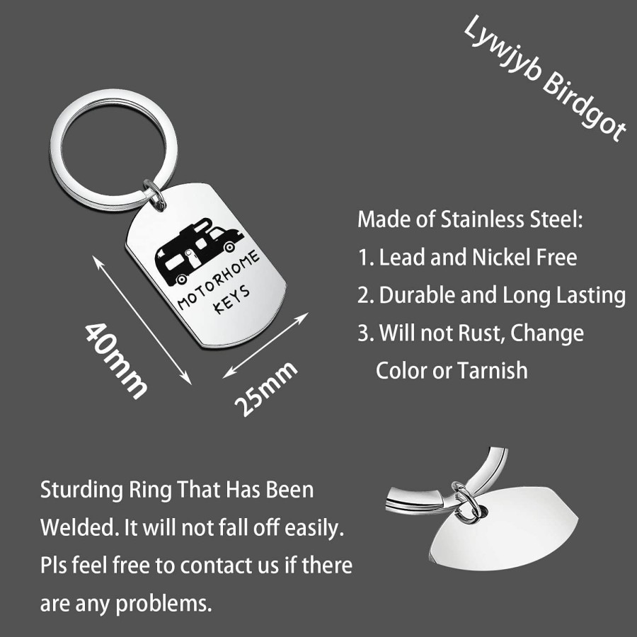 Wholesale Lywjyb Birdgot Lywjyb Birdgot Funny Motorhome Jewelry Keychain Motorhome Keys Gift