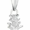 Clearance Aloha Jewelry Company Aloha Jewelry Company 925 Sterling Silver Hawaiian 3D Pineapple Fruit Plant Pendant With 18\" Box Chain, Nickel Free Hypoallergenic For Sensitive Skin, Gold Silver And Rose Gold, Gift Box Included