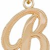 Hot Takar Takar Gold Initial Letter Pendant For Necklaces, 10K Gold A-Z Big Letter Charm Necklace Jewelry For Men And Women. Made In Usa