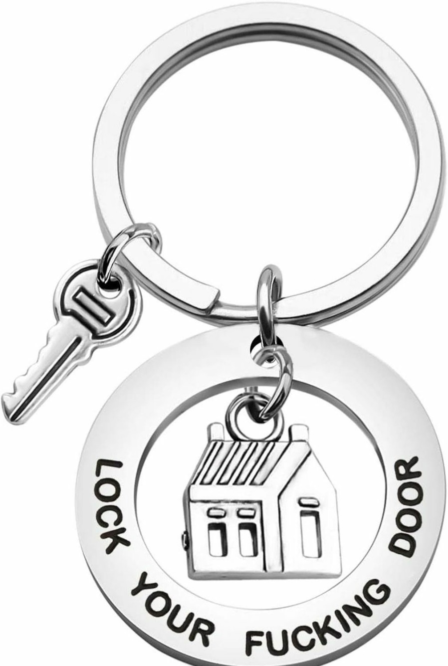 Hot MYOSPARK Myospark Lock Your Fucking Door My Favorite Murder Hotel Keychain Ssdgm True Crime Gift Housewarming Gift For Friends