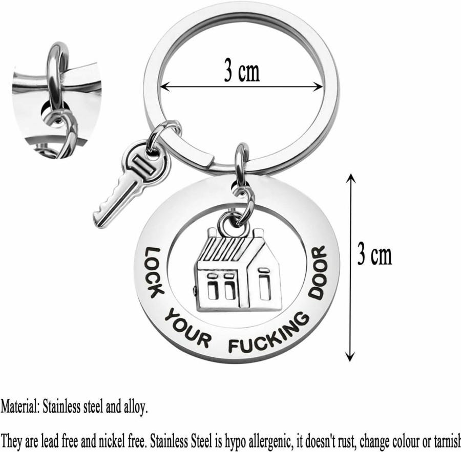 Hot MYOSPARK Myospark Lock Your Fucking Door My Favorite Murder Hotel Keychain Ssdgm True Crime Gift Housewarming Gift For Friends