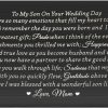 Hot Lywjyb Birdgot Lywjyb Birdgot Son Wedding Gift From Mom Son Gifts To My Son Gift Mom To Son Gifts Touching Mother To Son Poem Gift (To Son Wedding Day Card Black)