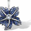 Wholesale Santuzza Santuzza Sterling Silver Gemstone Flower Pendant For Women