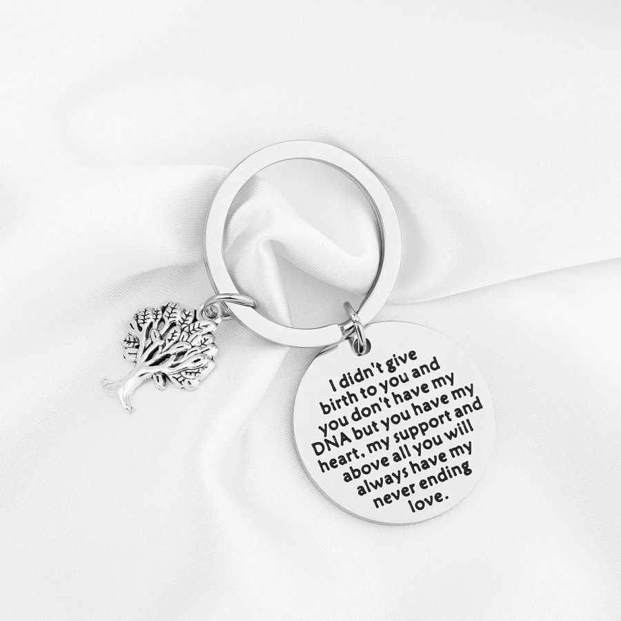 Best FUSTMW Fustmw Adoption Gifts Keychain Adopted Child Gifts Stepdaughter Stepson Gifts