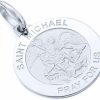 Hot The World Jewelry Center The World Jewelry Center 14K Real Yellow Or White Gold Religious Saint Michael Medal Charm Pendant